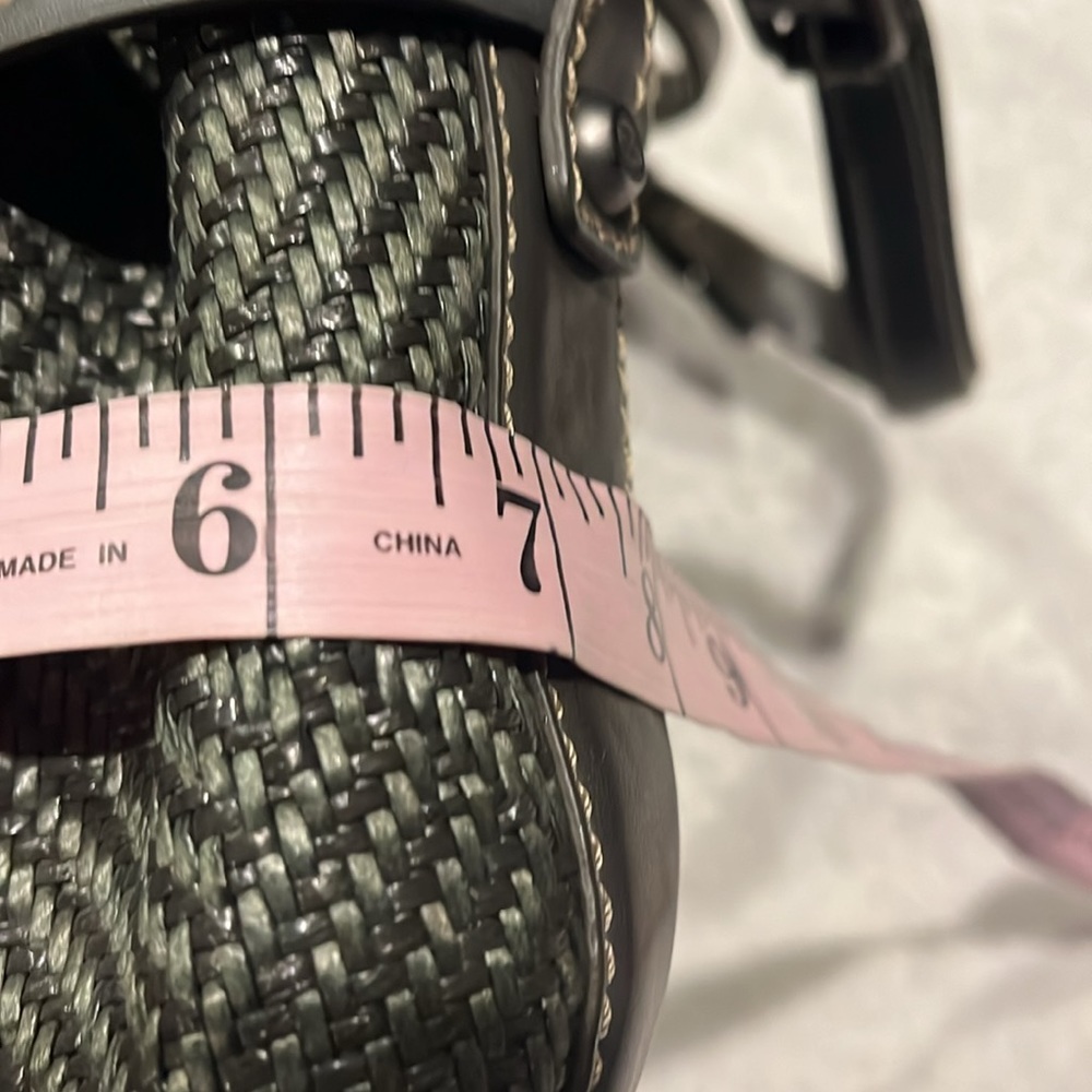 Francesco Biasia Gray Shoulder Bag Double Strap Magnetic Closure - Picture 12 of 15